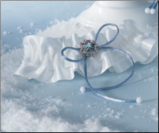 Winter Wonder Bridal Garter