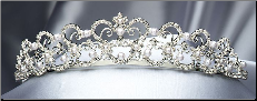 A Silver/White tiara