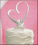 My Love Stylized Heart Cake Topper
