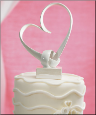My Love Stylized Heart Cake Topper