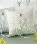Bridal Tapestry Square Ring Pillow