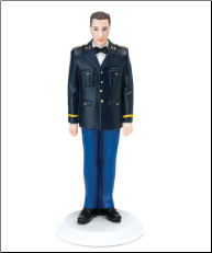 Military Groom in U.S. Army Dress Uniform Figurine NEW