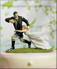"A Love Match" Rugby Couple Figurine