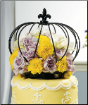 Large Crown Unique Wedding Cake Topper