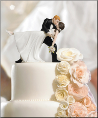 A Romantic Dip Dancing Couple Romantic Wedding Cake Topper