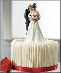 Yes to the Rose Couple Romantic Wedding Cake Topper