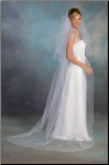 30"x90" Corded Edge Bridal Veil