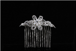 Bridal Hair Comb in Silver