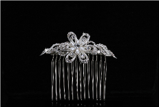 Bridal Hair Comb in Silver