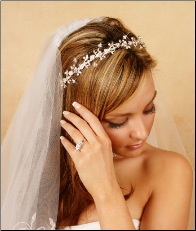 Crystal & Pearl Floral Tiara Headband (Available in Silver or Gold)