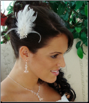 Feather Bridal Hair Accent
