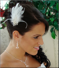 Feather Bridal Hair Accent