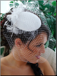Vintage Style Bridal Hat with Bird Cage Veil