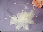 Bridal Feather Fascinator on Headband
