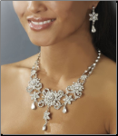 Elegant Vintage Crystal Collar Jewelry Set