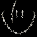 Crystal Floral Vine 3 Piece Bridal Jewelry Set