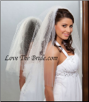20" x 25" Long Bridal Veil with French tulle