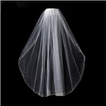 Diamond White - Single Layer Elbow Length Veil