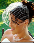 Bird Cage Couture Bridal Veil on Comb