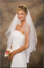 Two-tiered circular veil