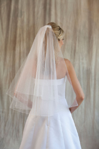 Circular Cut and Folded Wedding Veil