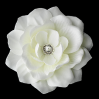 Elegant Diamond White Jeweled Delphinium Flower