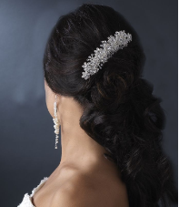 Elegant Pearl and Swarovski Crystal Bridal Hair Comb