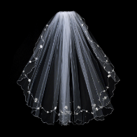 Single Layer Elbow Length Bridal Veil