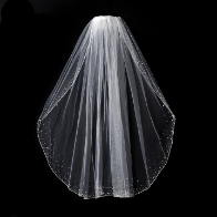 Diamond White - Single Layer Elbow Length Veil