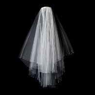Bridal Wedding Veil Two Layer Elbow Length