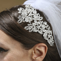 Dramatic Couture Silver Headpeice