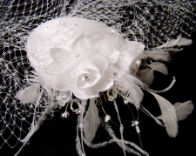 Classic Elegance Vintage Bridal Hat with Cage Veiling